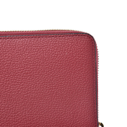 MCM Calfskin Fontanellas Park Avenue Milla Zip Around Wallet Burgundy 10 of 11