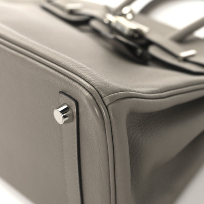 Hermes Taurillon Novillo Birkin 25 Gris Asphalte 10 of 13