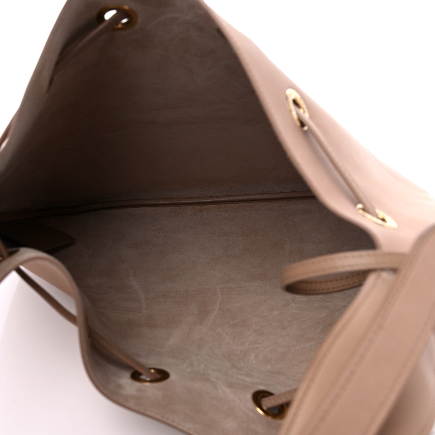 Saint Laurent Calfskin Medium Paris VII Flat Hobo Nutmeg 6 of 13