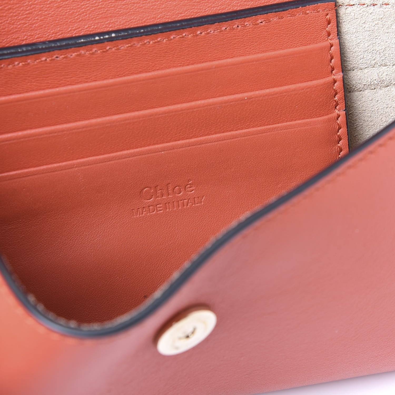 Chloe Suede Calfskin Mini Faye Shoulder Bag Plaid Red 5 of 10