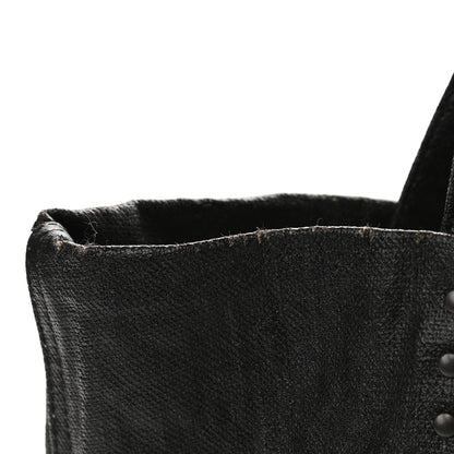 Bottega Veneta Lino Spalmato Light Calf Scolpito Tote Black 10 of 10