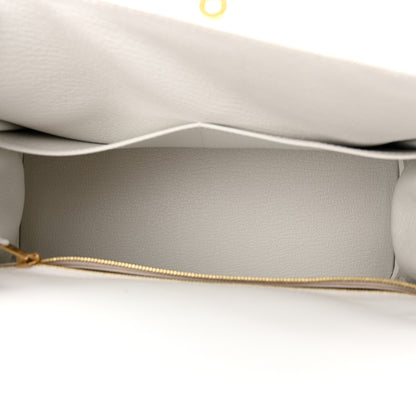Hermes Evercolor Kelly Retourne 28 White 5 of 11