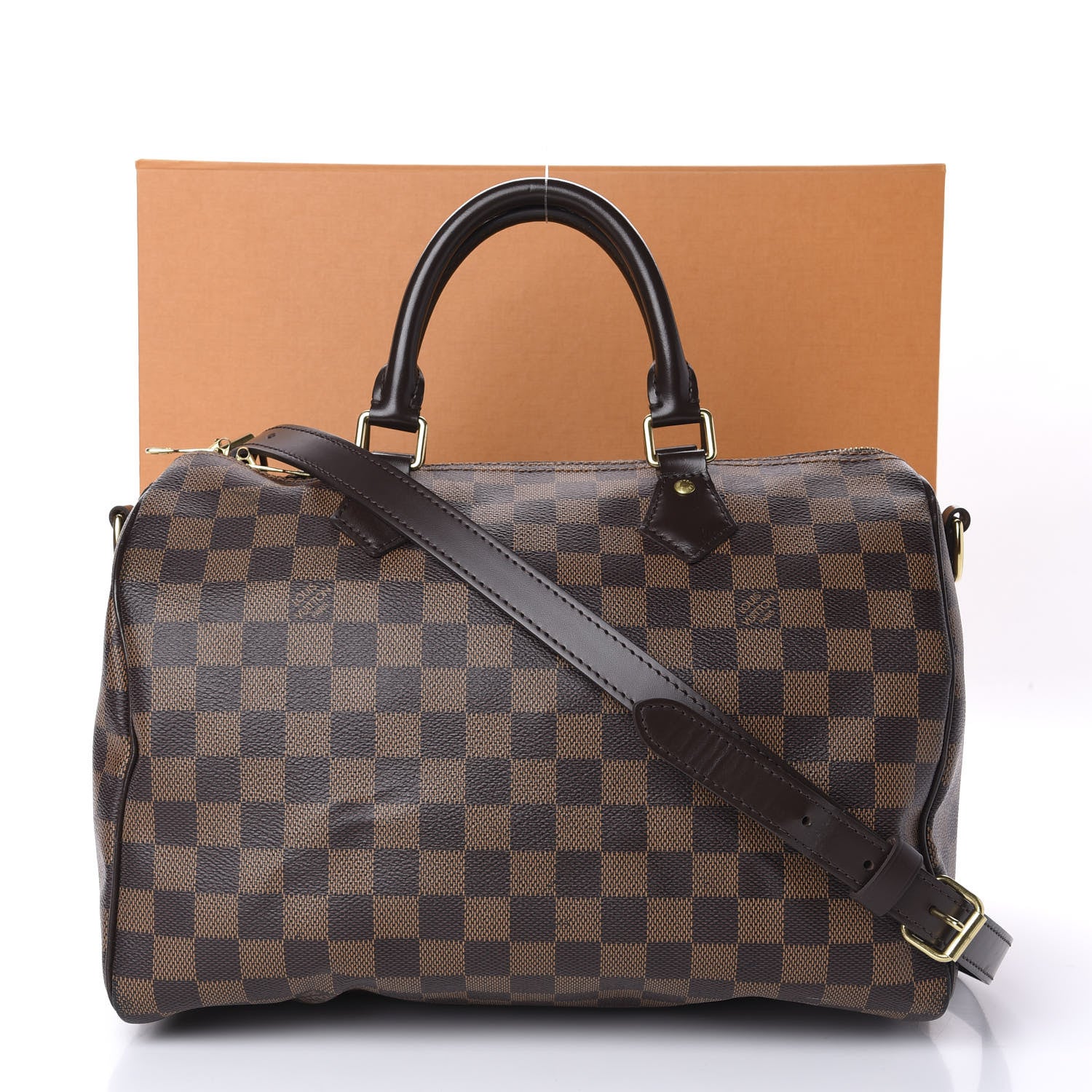 Louis Vuitton Damier Ebene Speedy Bandouliere 30 12 of 12