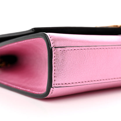 Saint Laurent Metallic Calfskin Small Classic Monogram Kate Tassel Satchel Pink 9 of 11