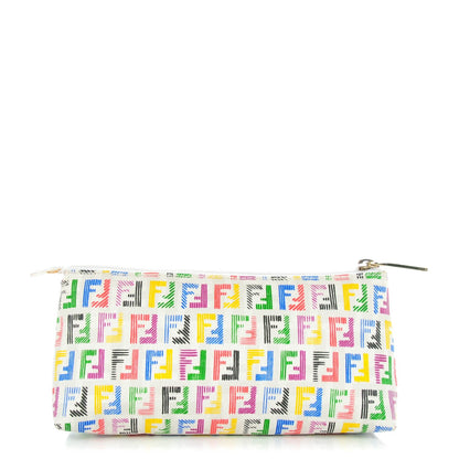 Fendi Zucchino Spalmati FF Multicolor Cosmetic Pouch White Multicolor 1 of 7