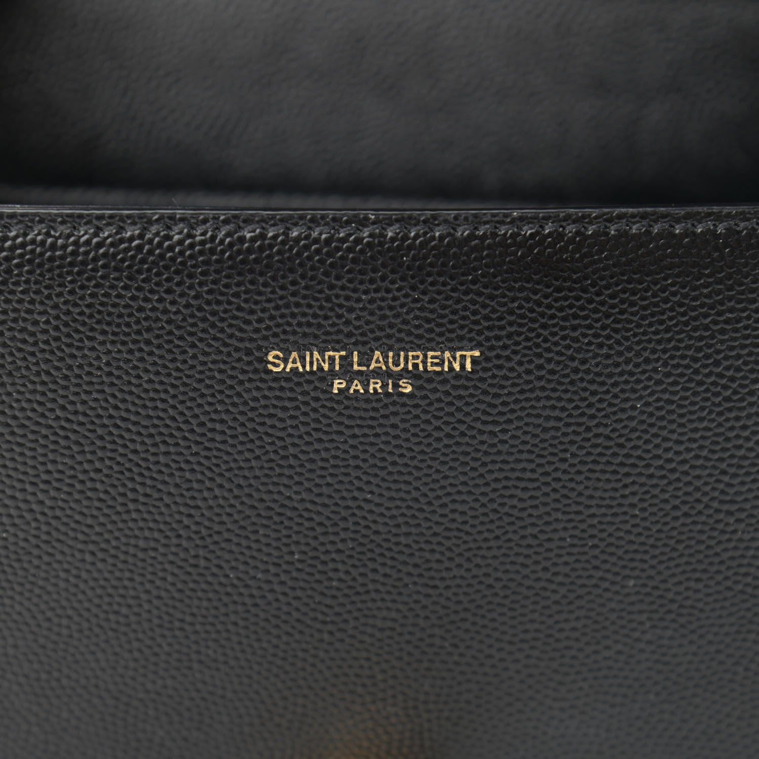 Saint Laurent Grain de Poudre Mini Classic Monogram Cassandra Top Handle Black 7 of 14