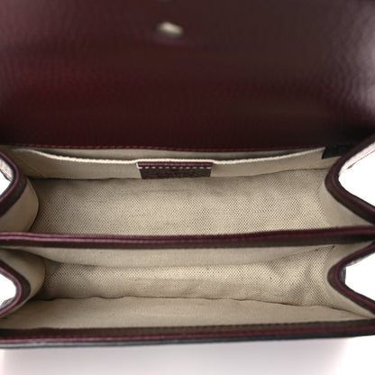 Gucci Dollar Calfskin Crystal Web Mini Dionysus Bamboo Top Handle Bag Vintage Bordeaux Black Diamond 5 of 9