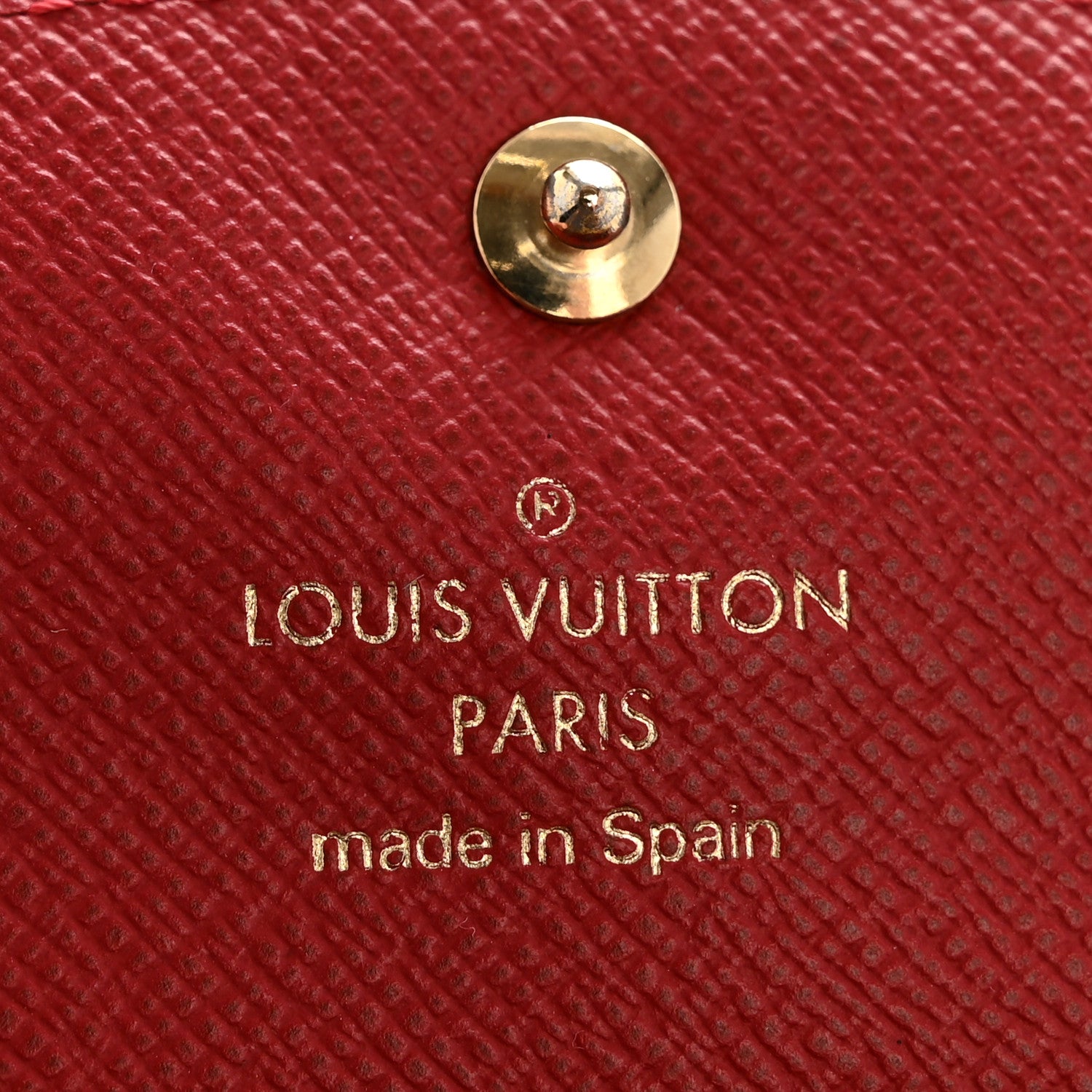 Louis Vuitton Damier Ebene Caissa Wallet Cherry 6 of 11