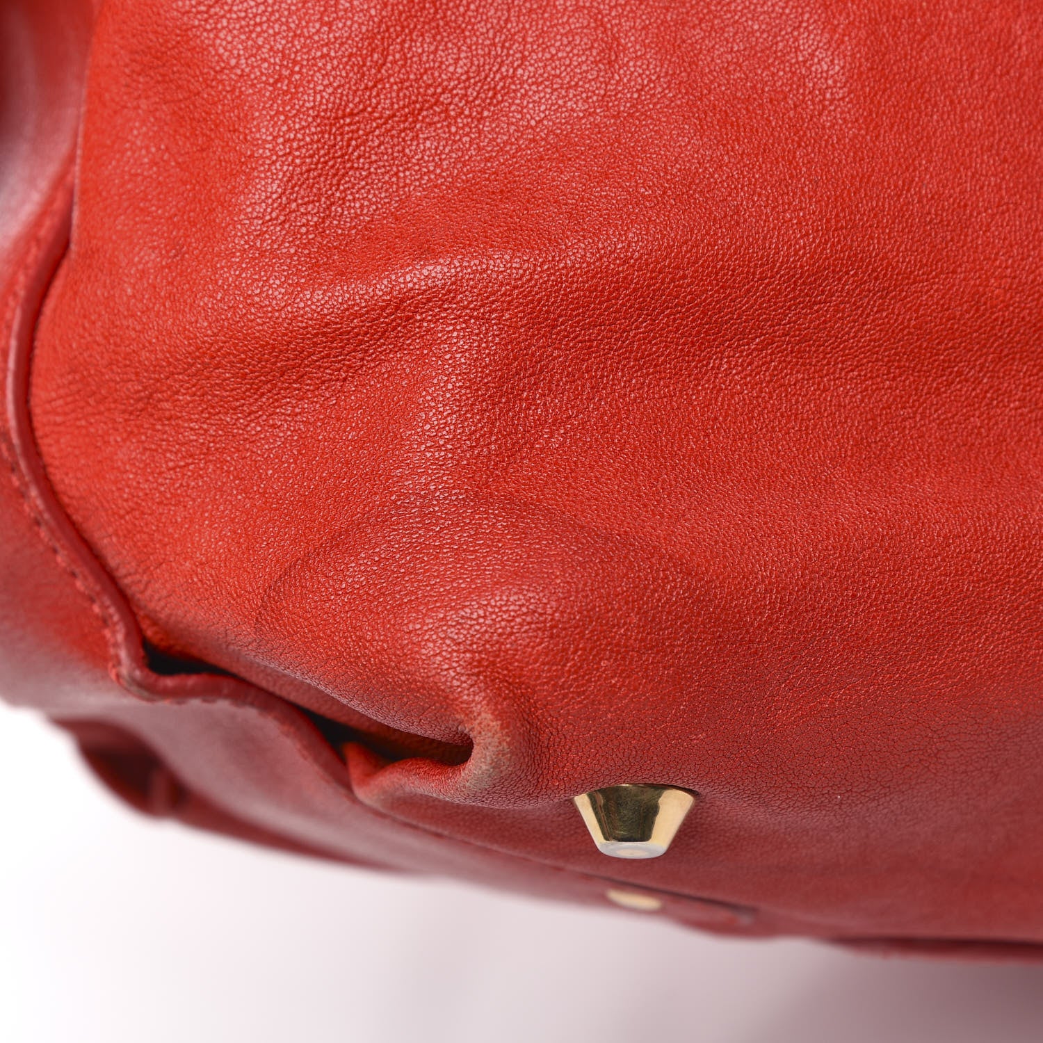 Chloe Lambskin Large Angie Shoulder Bag Red 12 of 12