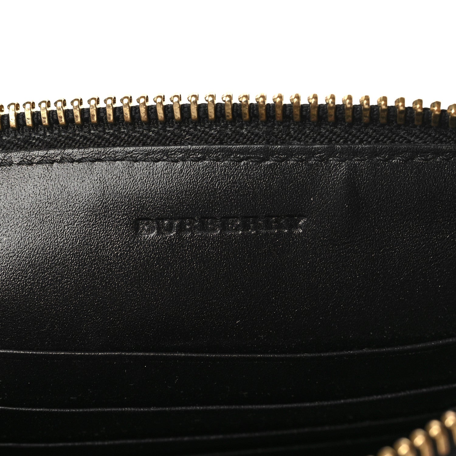 Burberry Signature Grain Calfskin Check Embossed Peyton Crossbody Clutch Bag Black 6 of 9