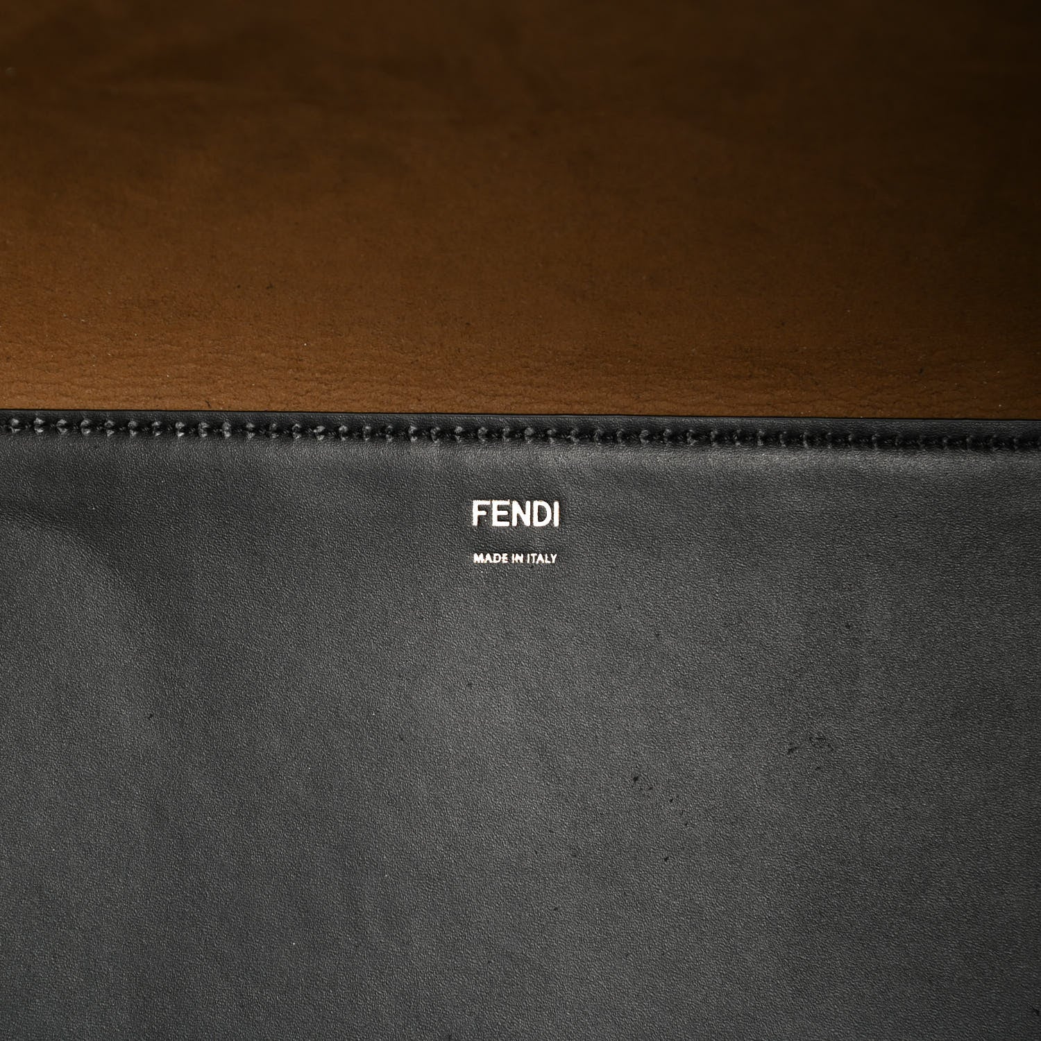 Fendi Vitello King Plexiglass Large Fendi Sunshine Shopper Tote Black 6 of 13