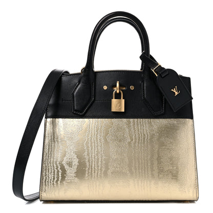 Louis Vuitton Calfskin City Steamer PM Gold 1 of 13