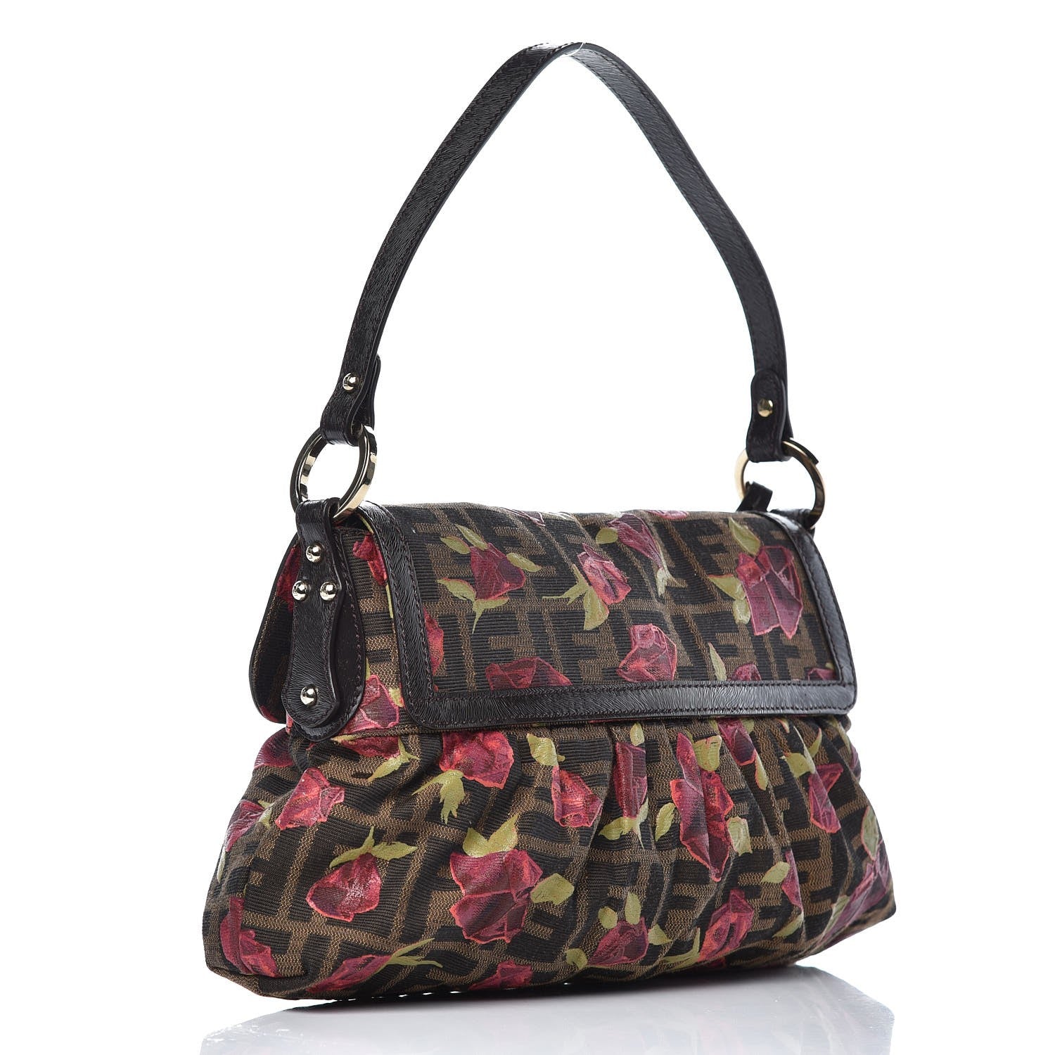 Fendi Zucca Rose Small Chef Shoulder Bag 3 of 7