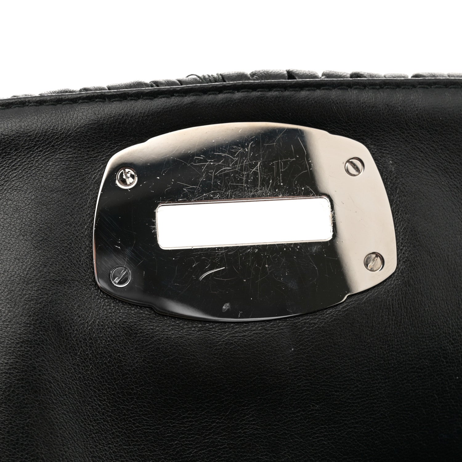 Miu Miu Nappa Matelasse Crystal Flap Clutch Black 10 of 12