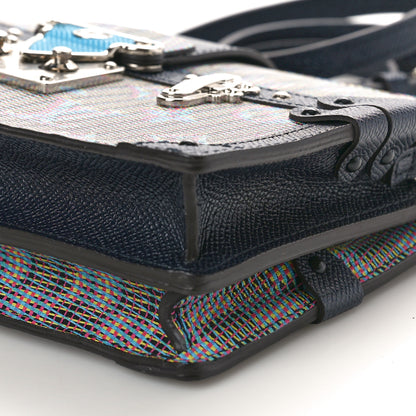 Louis Vuitton Calfskin Monogram LV Pop Trunk Clutch Blue 9 of 9