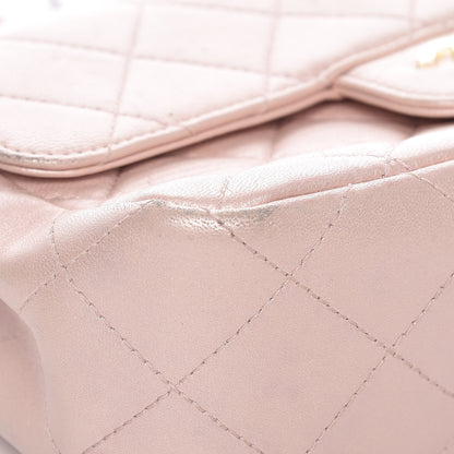 Chanel Metallic Lambskin Quilted Extra Mini Flap Light Pink 13 of 14