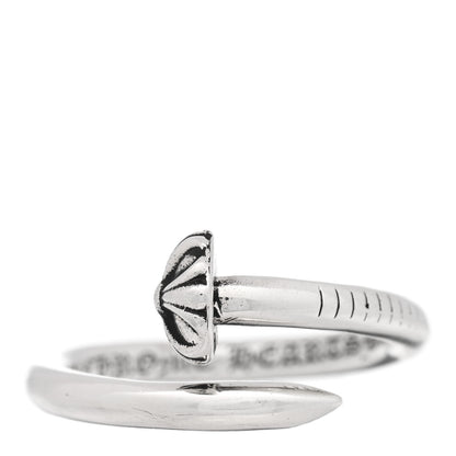 Chrome Hearts Sterling Silver Cross Ball Nail Ring 62 10 1 of 4