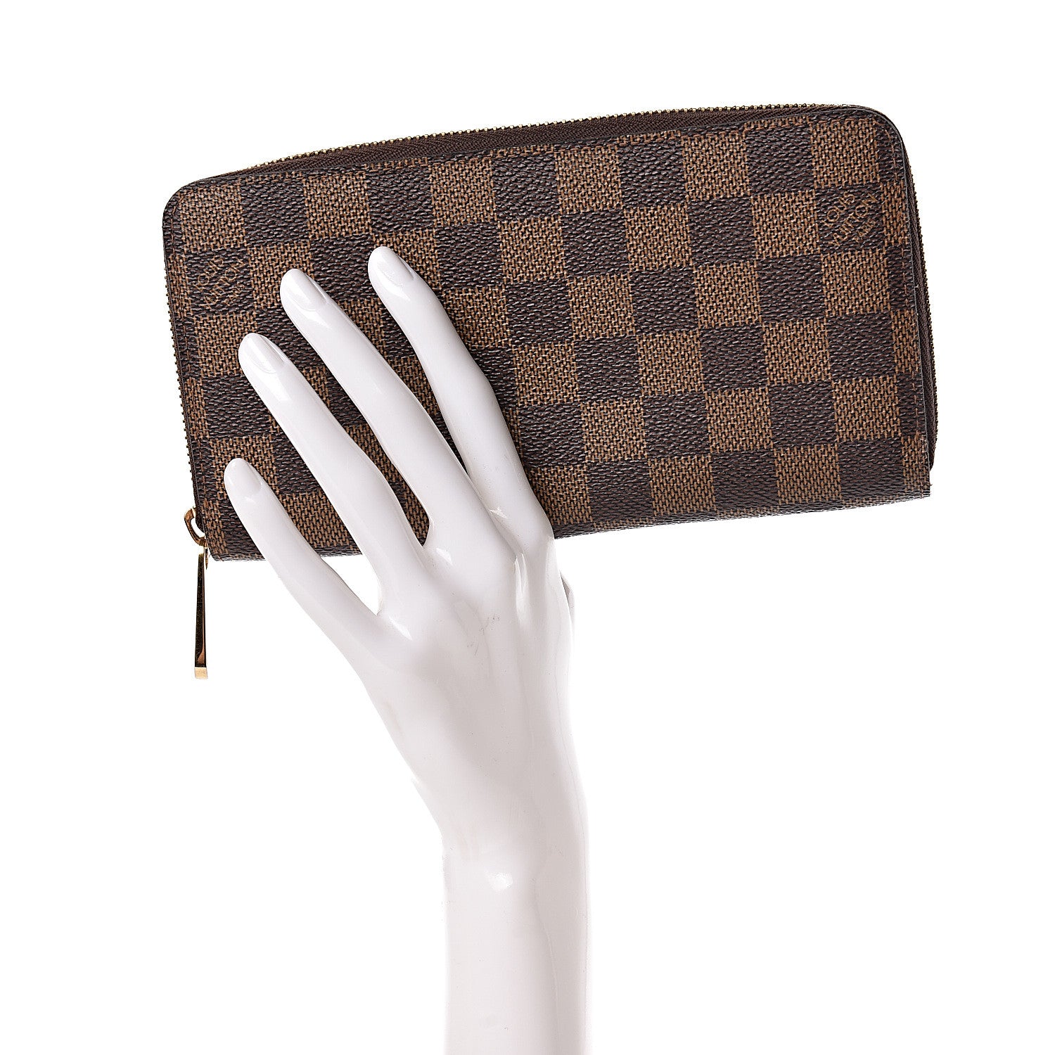Louis Vuitton Damier Ebene Zippy Wallet 2 of 9