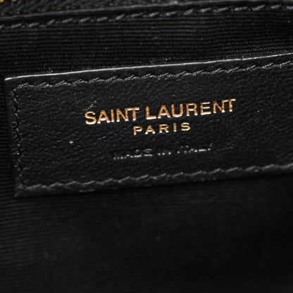 Saint Laurent Lambskin Quilted Small Loulou Puffer Monogram Chain Satchel Storm 6 of 12