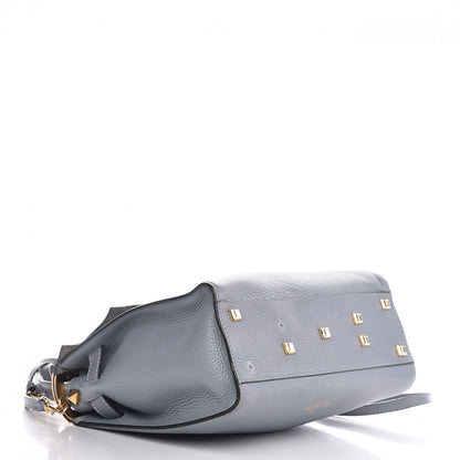 Valentino Garavani Grained Calfskin Medium My Rockstud Frame Bag Grey 4 of 14