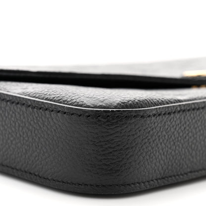 Louis Vuitton Empreinte Pochette Felicie Chain Wallet Black 10 of 13