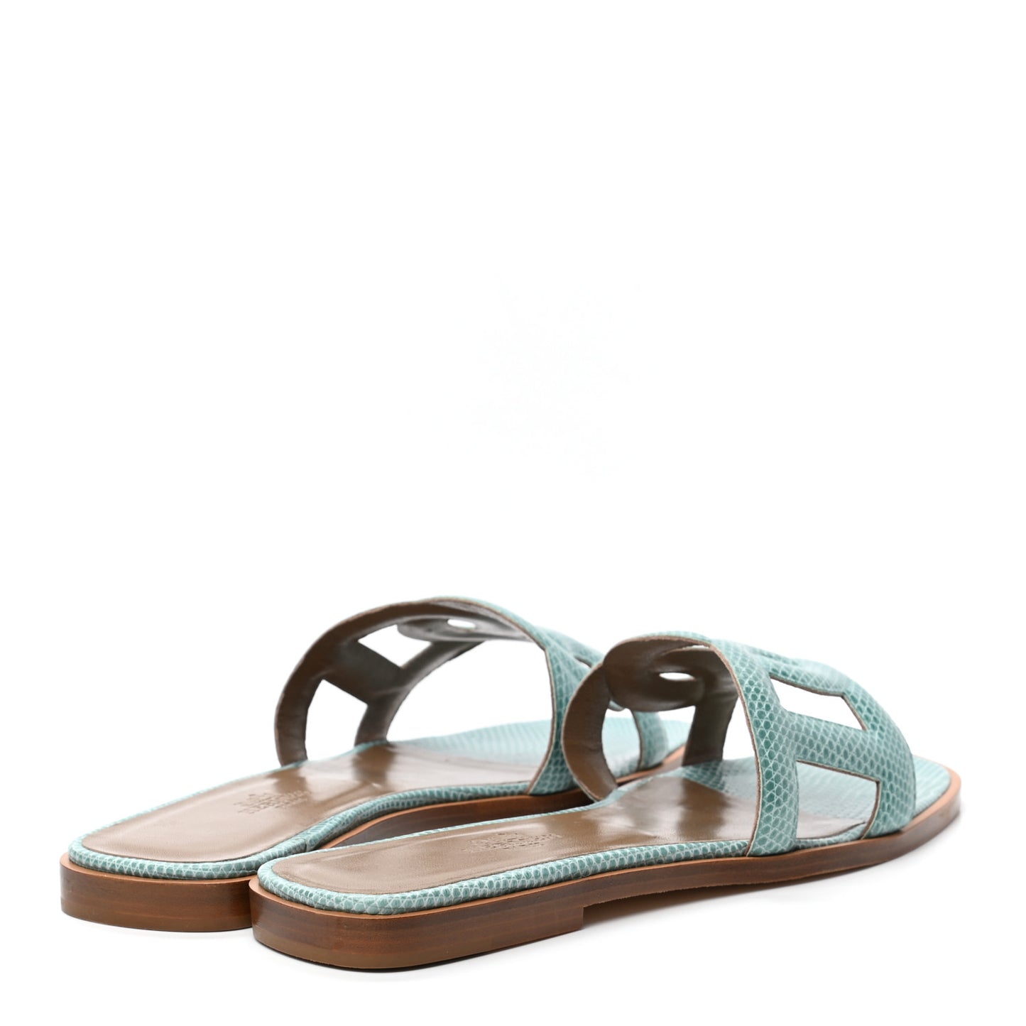 Lizard Omaha Sandals 38 Turquoise