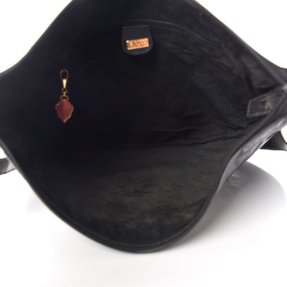 Gucci Ostrich Shoulder Bag Black 7 of 12