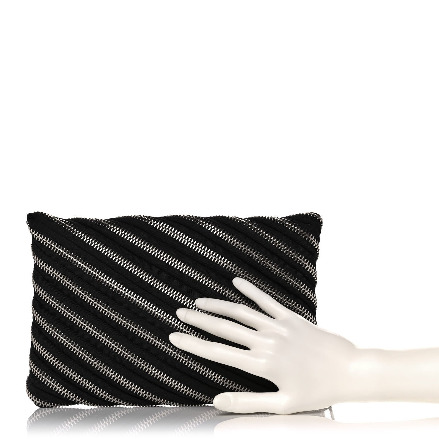 Alexander Wang Metal Nylon Zipper Clutch Black 2 of 12