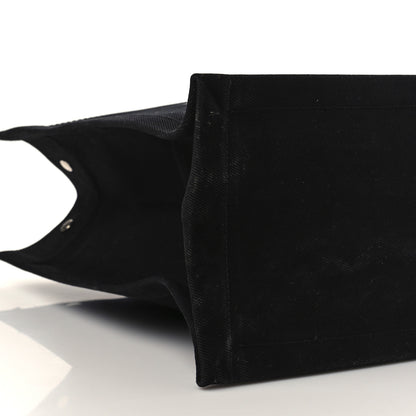Saint Laurent Linen Calfskin Rive Gauche Tote Black 6 of 7