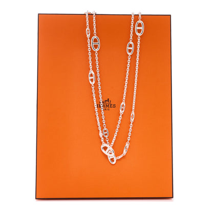 Hermes Sterling Silver Farandole Necklace 160 6 of 6