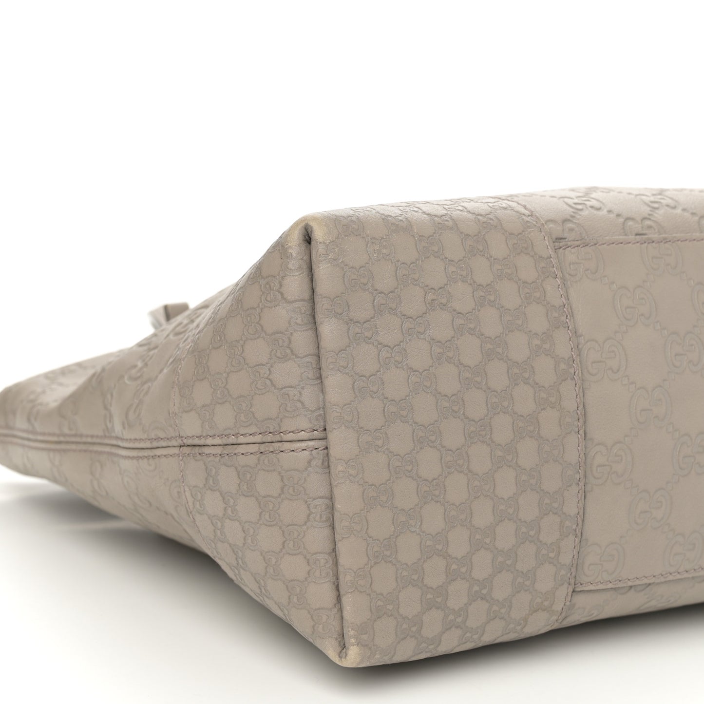 Guccissima Medium Bree Foldover Tote Storm Grey