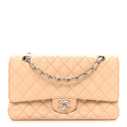 Chanel Caviar Quilted Medium Double Flap Beige 1 of 10