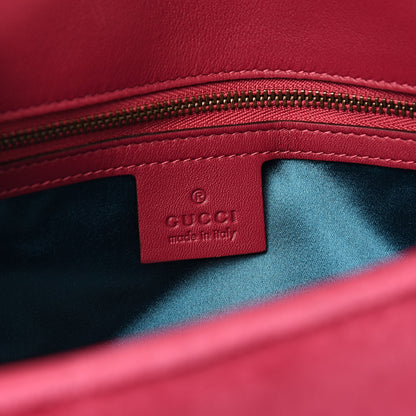 Gucci Velvet Matelasse Small GG Marmont Shoulder Bag Light Raspberry Rose 5 of 10