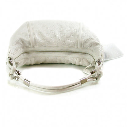 Gucci Guccissima Medium Techno Horsebit Hobo White 4 of 9