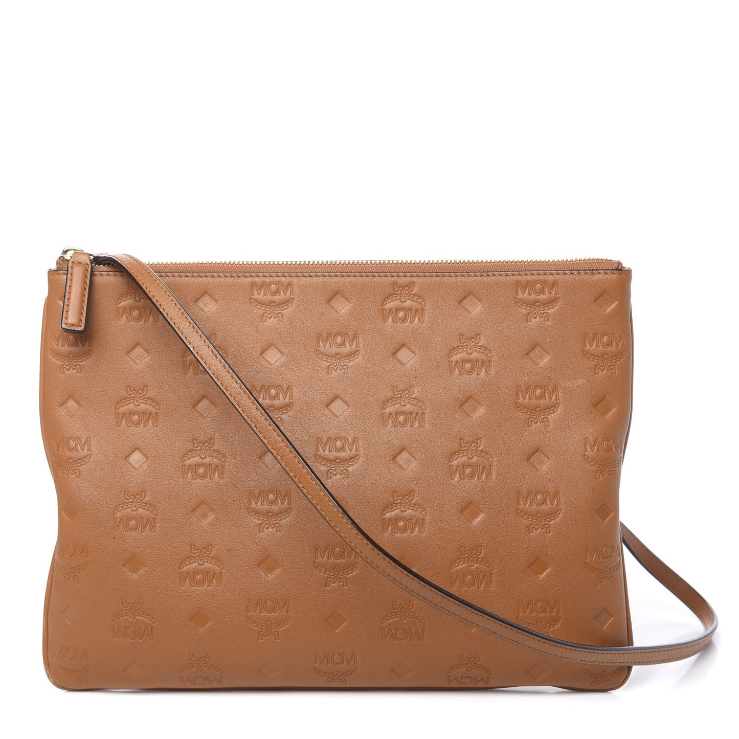 Calfskin Ottomar Crossbody Pouch Cognac