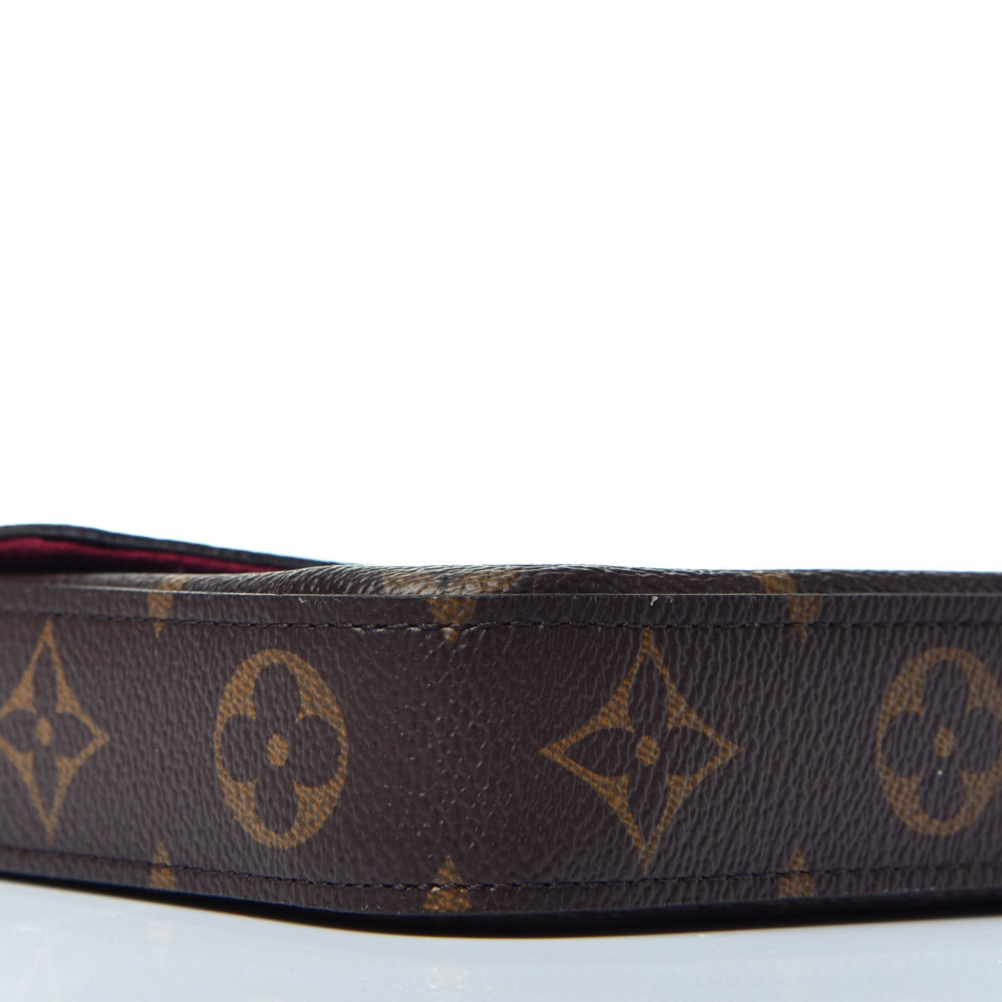 Monogram Pochette Felicie Chain Wallet Fuchsia