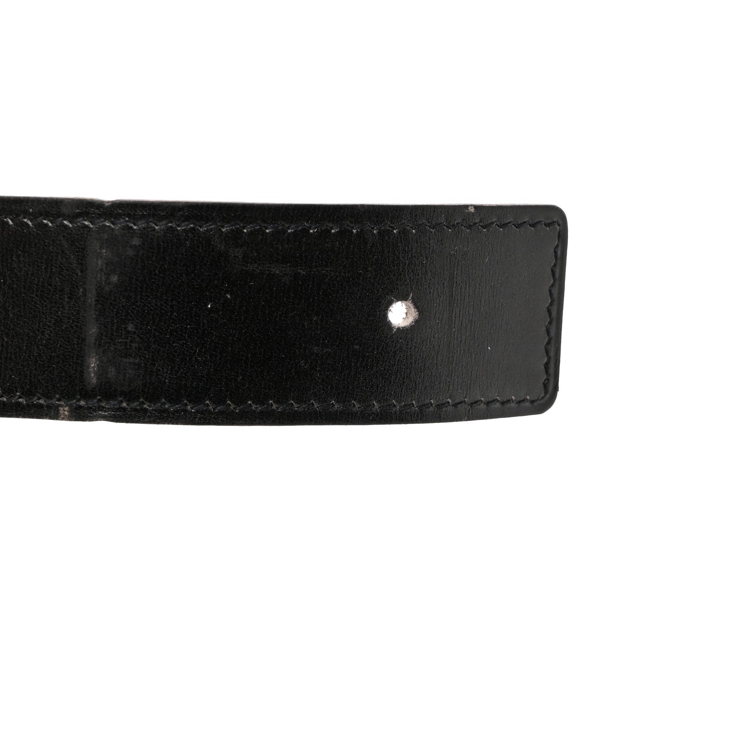 Hermes Box Togo 32mm Belt Strap 75 30 Black Gold 3 of 7