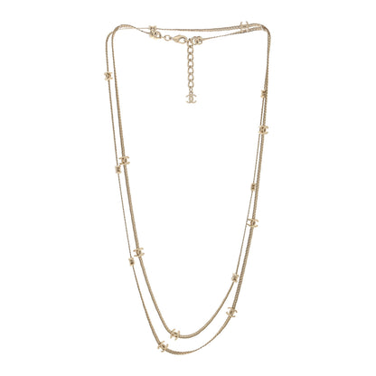 Chanel Metal CC Long Chain Necklace Gold 3 of 5