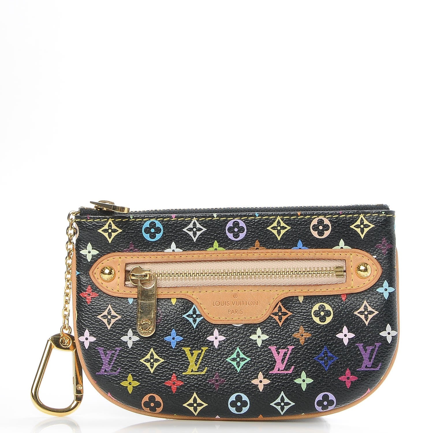 Louis Vuitton Monogram Multicolor Pochette Plate MM Black 1 of 8