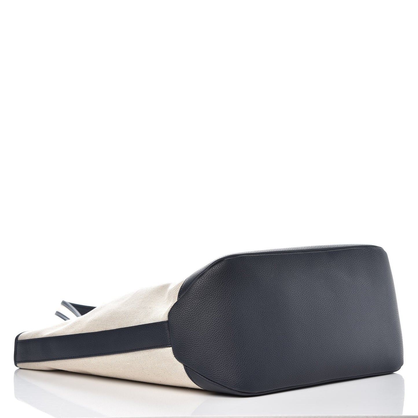 HOMME Oblique Canvas Grained Calfskin Three-Tone Tote Beige