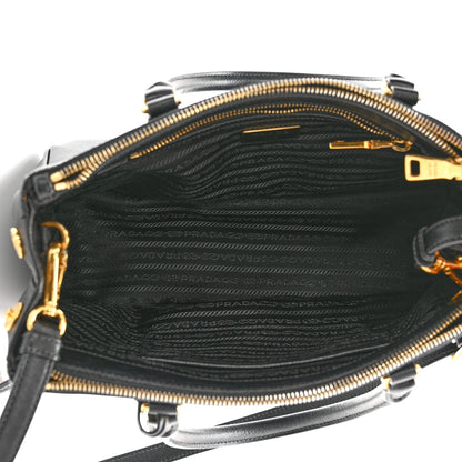 Prada Saffiano Small Galleria Double Zip Tote Black 5 of 16