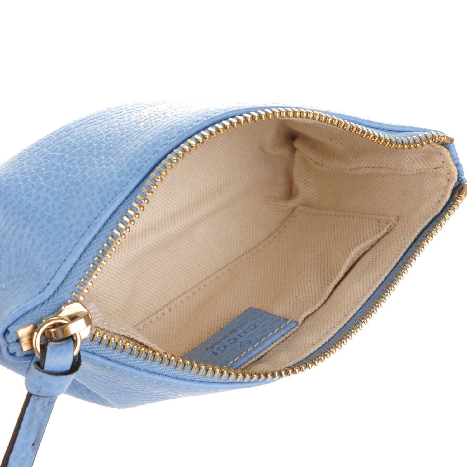 Gucci Dollar Calfskin Small Swing Pouch Mineral Blue 5 of 7