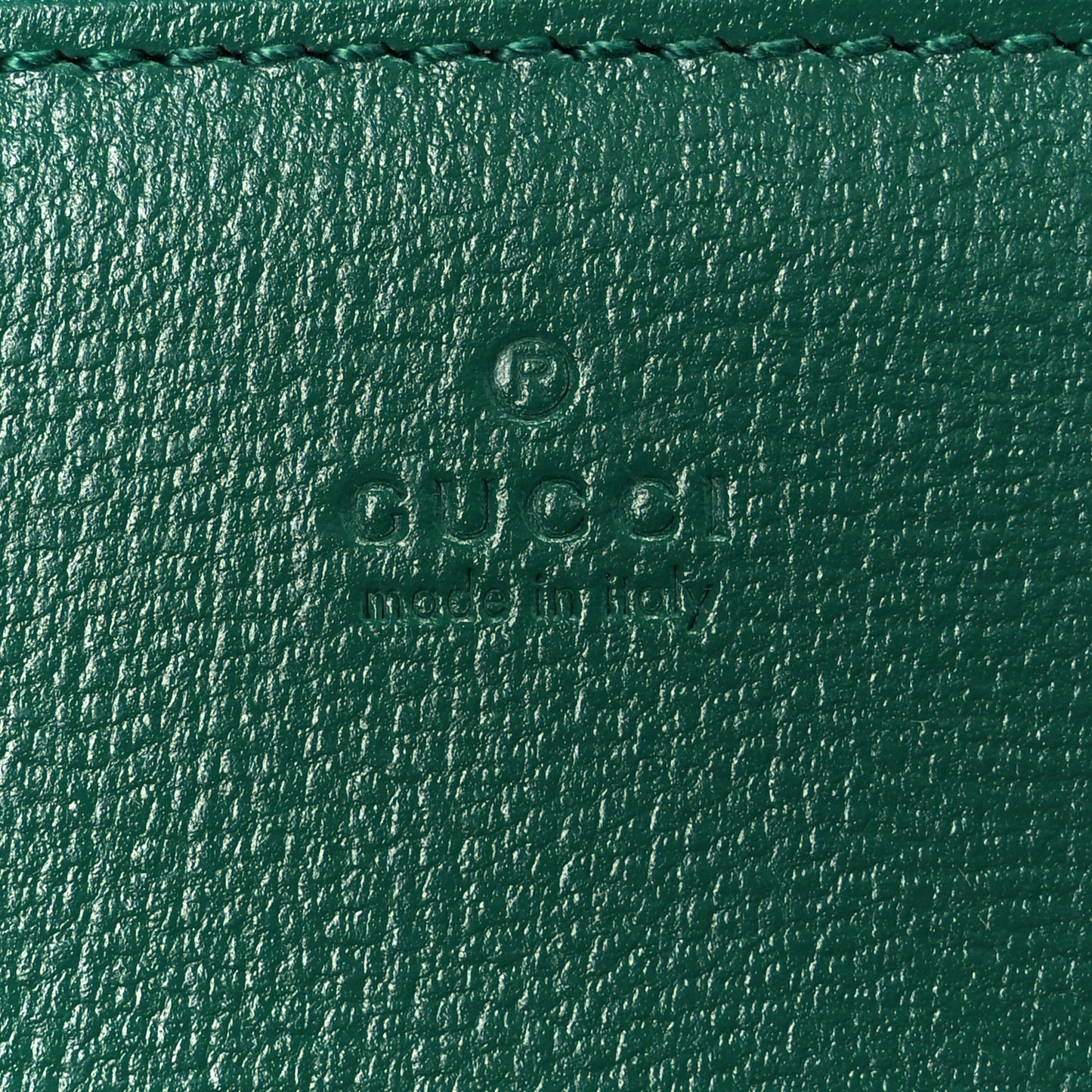 Azalea Calfskin Enamel Horsebit 1955 Wallet On Chain Emerald Green