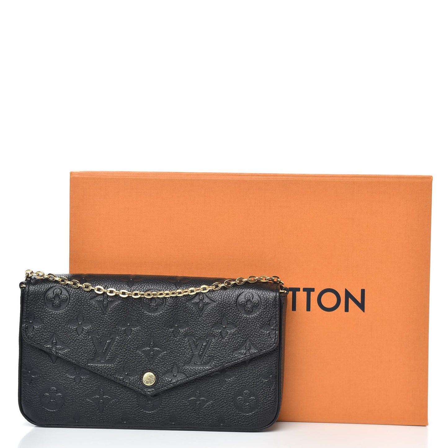 Empreinte Pochette Felicie Chain Wallet Black