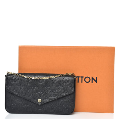 Louis Vuitton Empreinte Pochette Felicie Chain Wallet Black 11 of 11