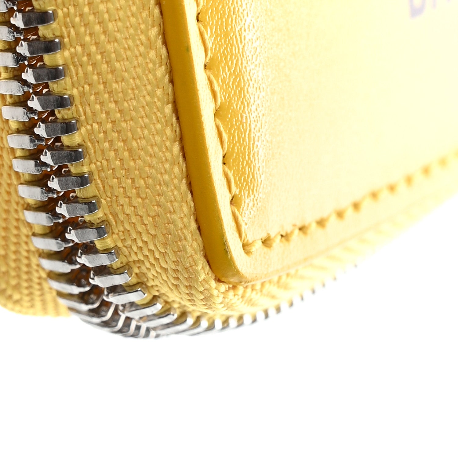 Balenciaga X THE SIMPSONS Smooth Calfskin Logo Card Holder On Keychain Bumblebee Yellow 11 of 15