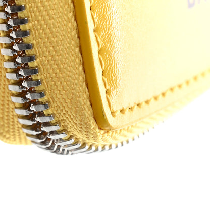 Balenciaga X THE SIMPSONS Smooth Calfskin Logo Card Holder On Keychain Bumblebee Yellow 11 of 15