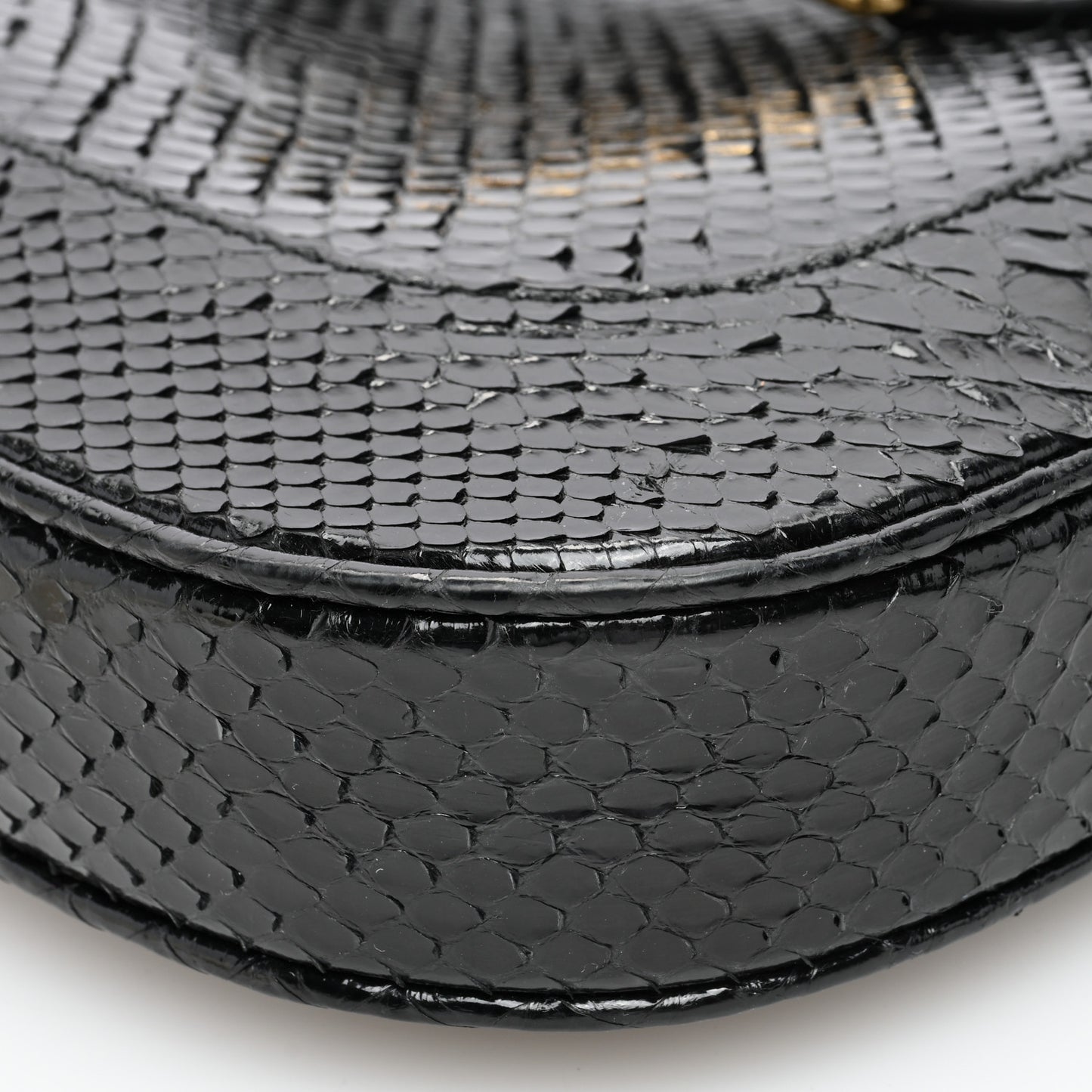 Snakeskin Small Jackie 1961 Hobo Black