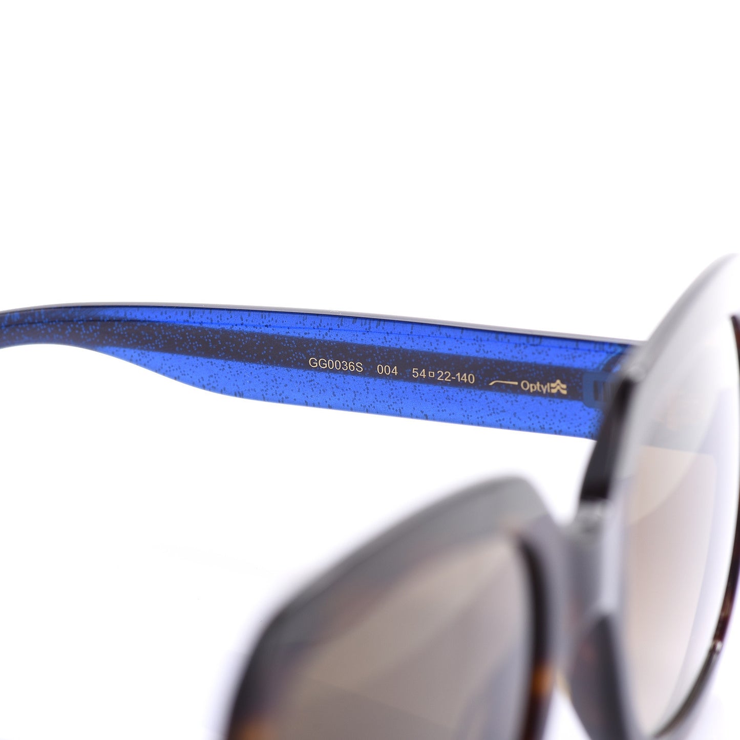 Oversize Square Web GG 0036S Sunglasses Tortoise