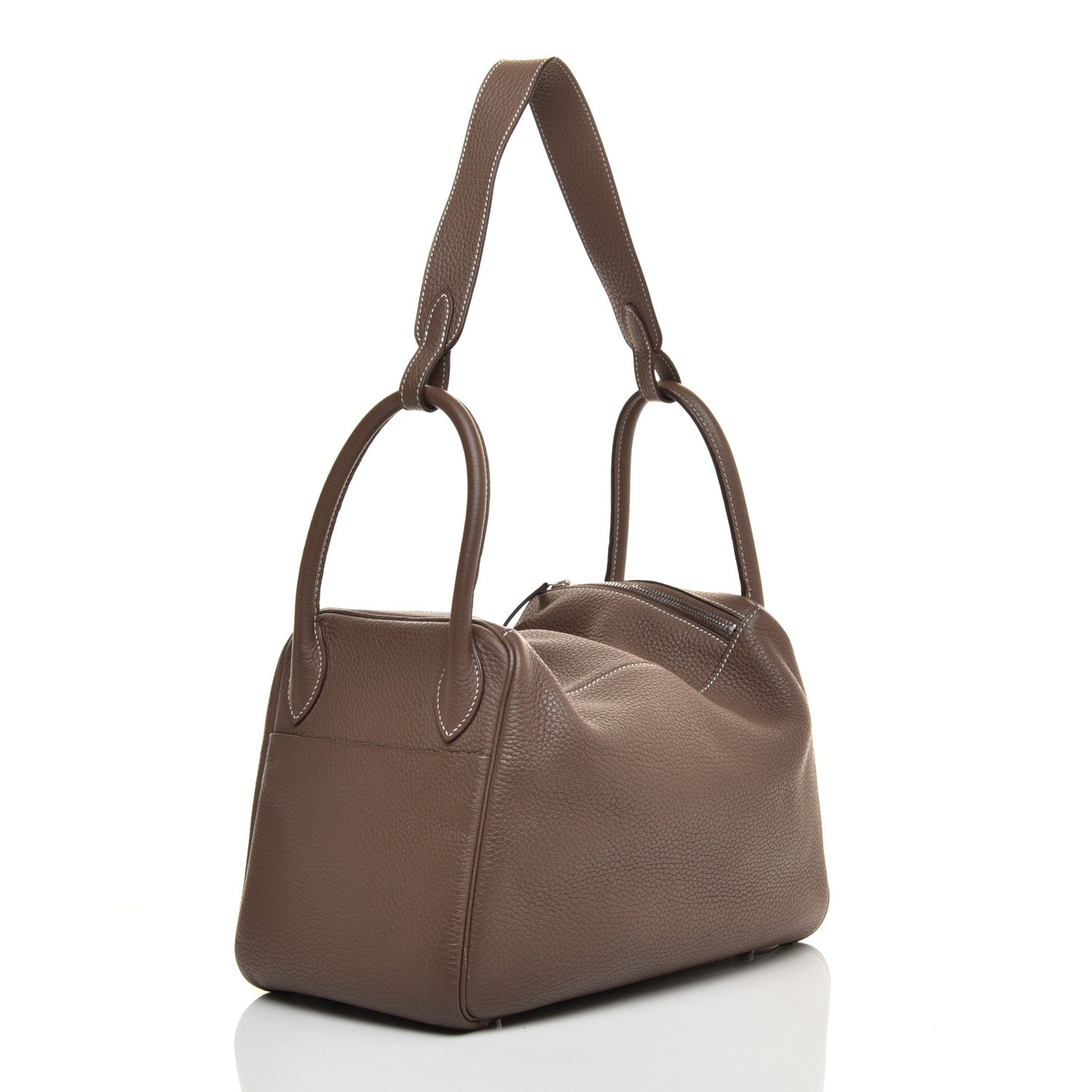 Hermes Taurillon Clemence Lindy 30 Etoupe 3 of 9